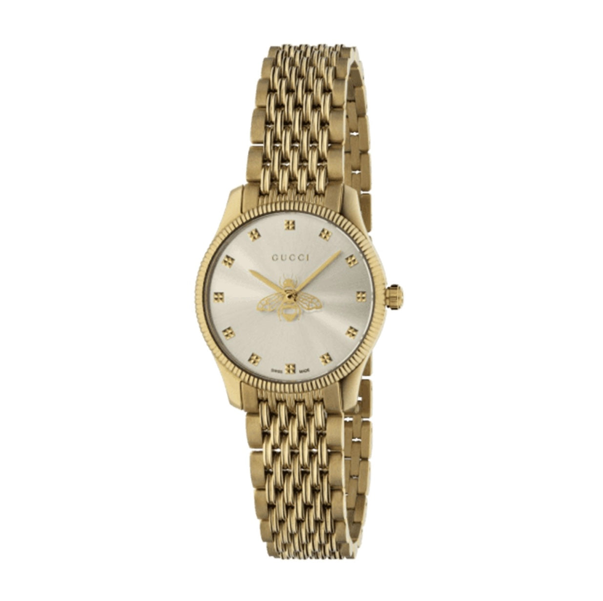 Gucci G-Timeless with bee gold plated 29mm watch YA1265021