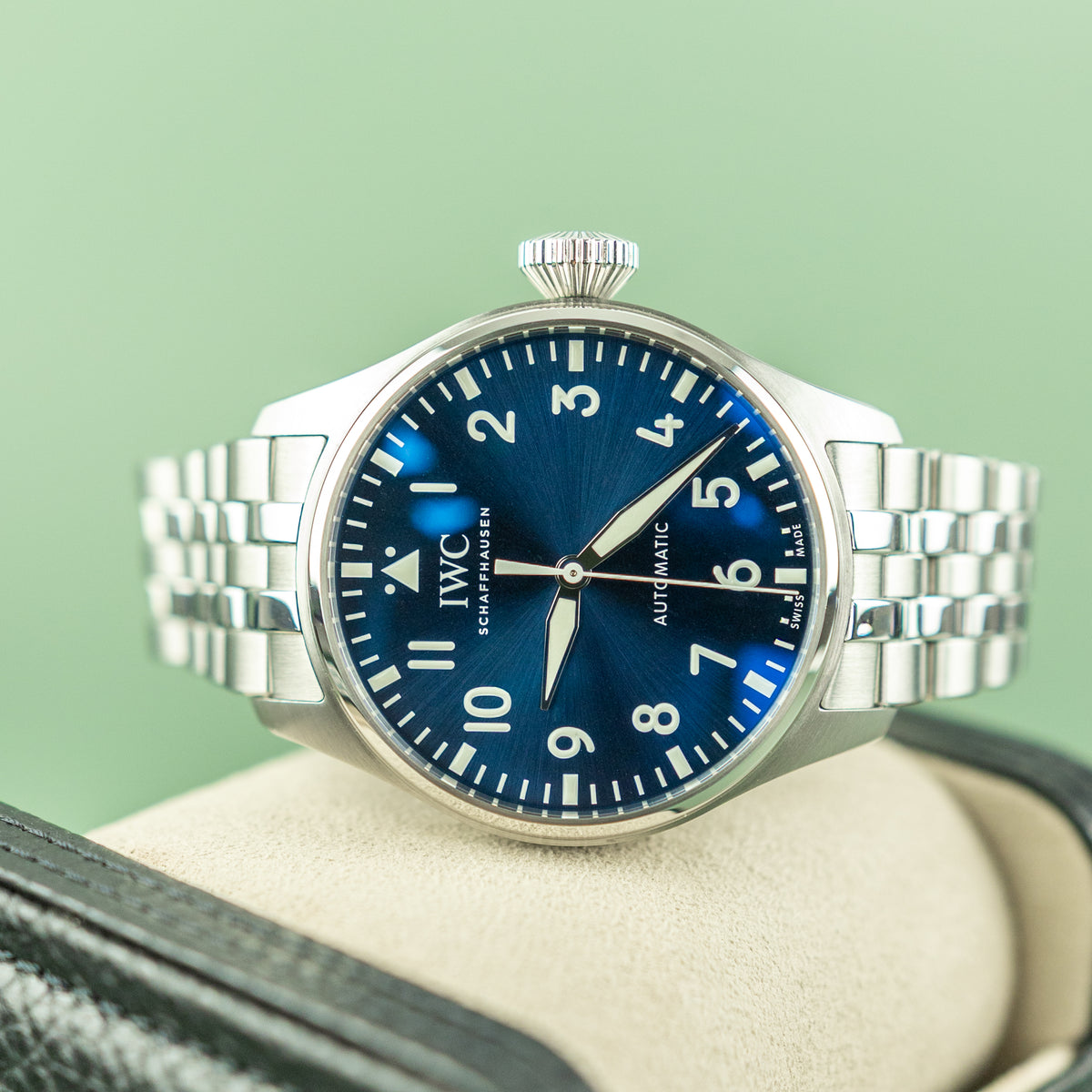 2021 IWC Schaffhausen Big Pilot Blue Dial 41mm at RR Jewellers Yarm