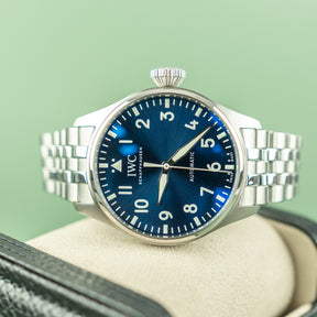 2021 IWC Schaffhausen Big Pilot Blue Dial 41mm at RR Jewellers Yarm