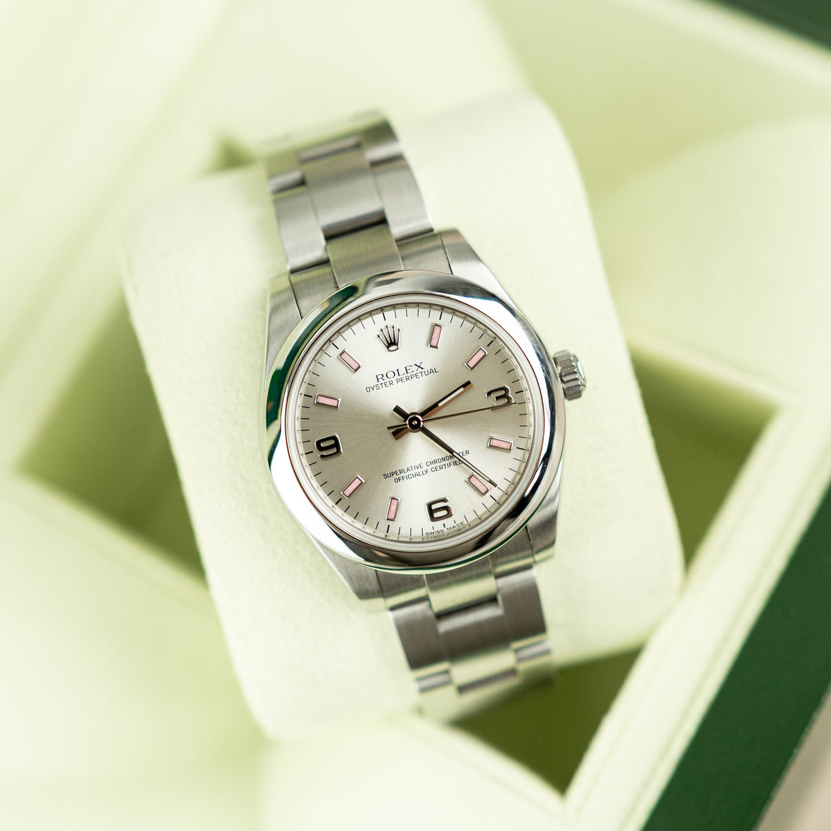 2015 Rolex OYSTER PERPETUAL 31 Mother of Pearl Markers 177200 Reference Watch at RR Jewellers Yarm UK
