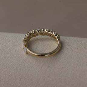 9ct yellow gold pear cut eternity ring