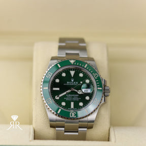 Pre-Owned 2018 Rolex Submariner”Hulk” 40mm oystersteel 116610LV | RR J