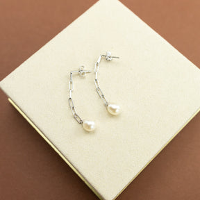 Freshwater Pearl Drop Earrings by Fiorelli on Silver at RR Jewellers Yarm UK