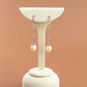 Freshwater Pearl Drop Earrings by Fiorelli on Silver at RR Jewellers Yarm UK