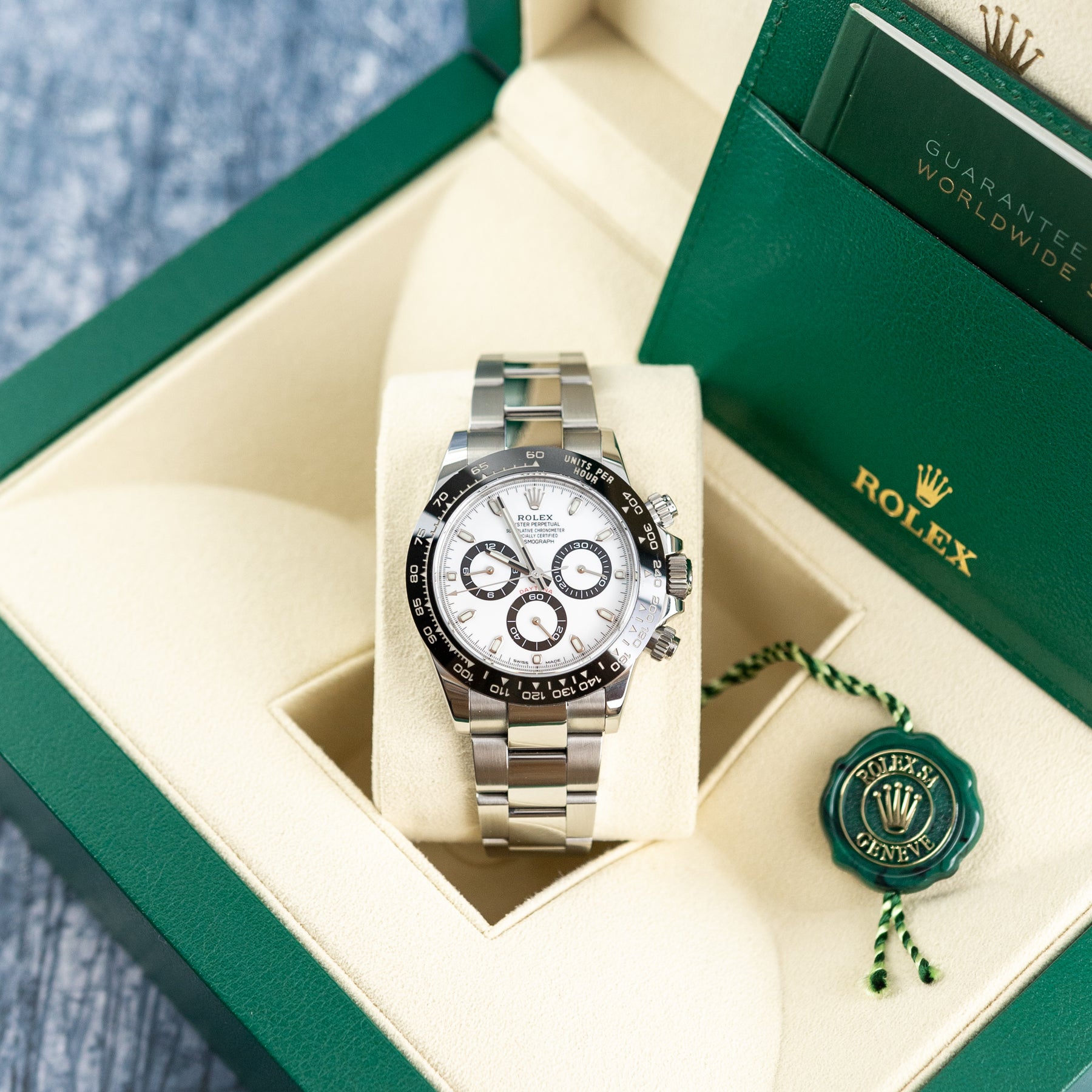 2021 Rolex COSMOGRAPH DAYTONA Oystersteel, Panda Dial 116500 available at RR Jewellers Yarm