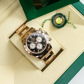 2023 Rolex COSMOGRAPH DAYTONA 18K Everose Gold, Black Dial, 40mm 126505 available at RR Jewellers Yarm