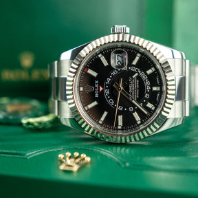 2020 Rolex Sky-Dweller Oystersteel & White Gold, Black Dial 42mm Available at RR Jewellers Yarm