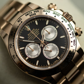2023 Rolex COSMOGRAPH DAYTONA 18K Everose Gold, Black Dial, 40mm 126505 available at RR Jewellers Yarm
