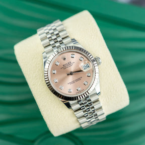 2022 Rolex DATEJUST 31mm Oystersteel & White Gold, Fluted Bezel, Pink Dial at RR Jewellers Yarm