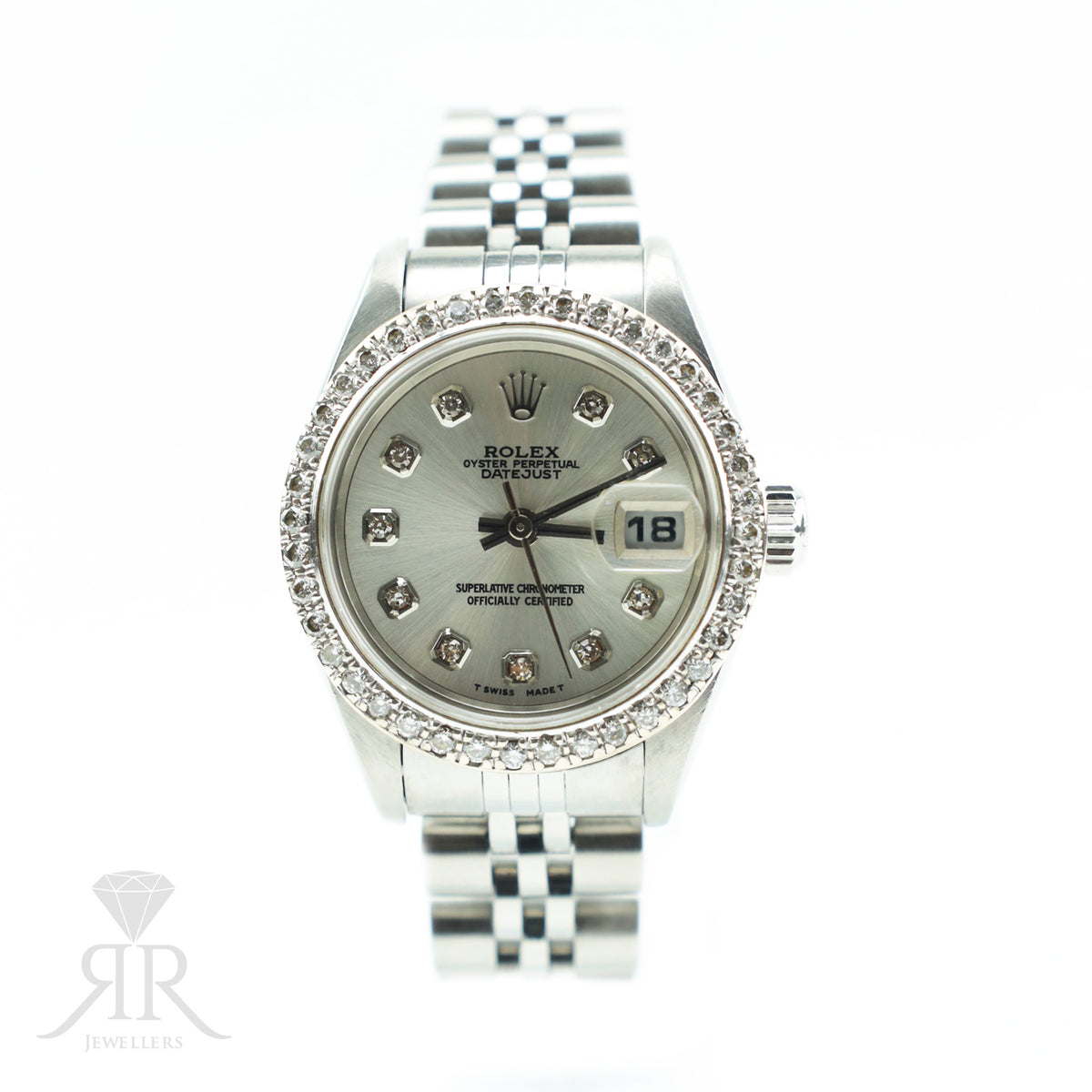 2002 Rolex DATEJUST 26mm Steel, Diamond Dial & Bezel AT RR JEWELLERS YARM