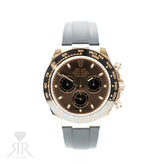 2022 Rolex COSMOGRAPH DAYTONA Everose Gold, Oysterflex, Chocolate Dial, 40mm 116500LN Available at RR Jewellers Yarm