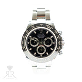 2020 Rolex COSMOGRAPH DAYTONA Oystersteel, Black Dial, 40mm 116500LN Available at RR Jewellers Yarm