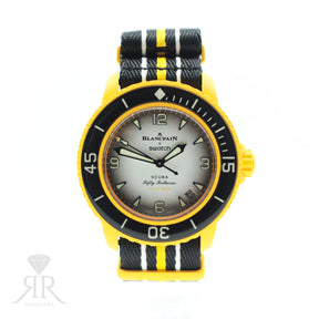 Blancpain X Swatch, Fifty Fathoms, PACIFIC OCEAN AVAILABLE AT RR JEWELLERS YARM