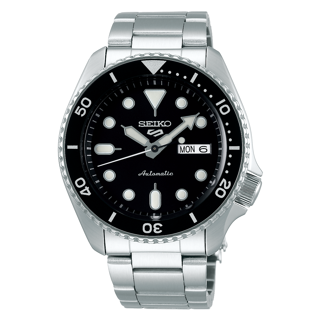 SEIKO 5 SPORTS BLACK DIAL AUTOMATIC MEN'S WATCH SRPD55K1 | RR Jewe