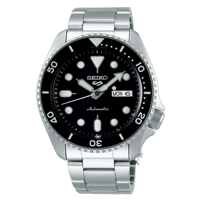 SEIKO 5 SPORTS BLACK DIAL AUTOMATIC MEN'S WATCH SRPD55K1 | RR Jewe