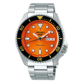 SEIKO 5 AUTOMATIC MEN'S ORANGE DIAL WATCH SRPD59K1