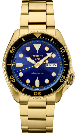 Seiko 5 Sports Gold Blue Automatic SRPK20