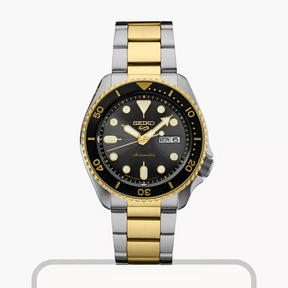 Seiko 5 Sports U.S. Special Gold Tone Men’s Watch- SRPK22 | RR Jewelle