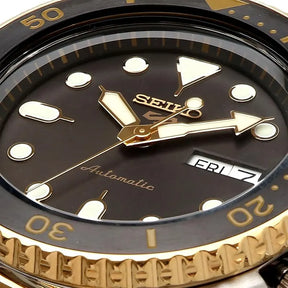 Seiko 5 Sports U.S. Special Gold Tone Men’s Watch- SRPK22 | RR Jewelle