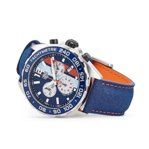 TAG Heuer Formula 1 Gulf Quartz Chronograph Special Edition 43mm Mens Watch CAZ101N.FC8243