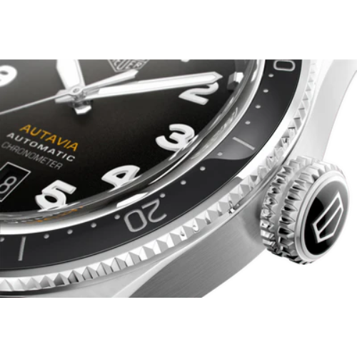 TAG Heuer Autavia 42mm Black Dial Leather Watch WBE5114.FC8266 | RR Je