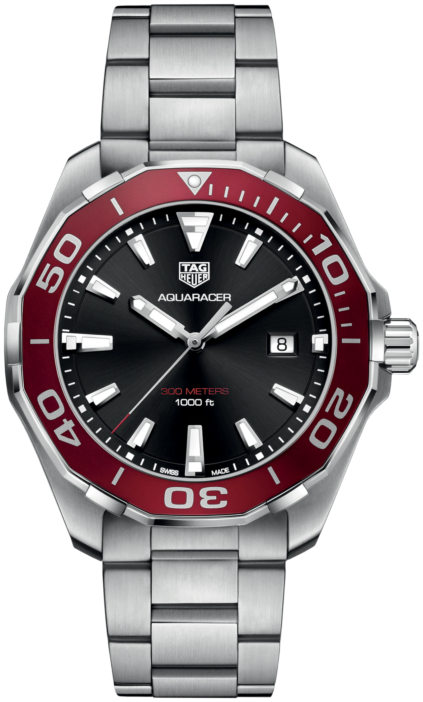 TAG Heuer Aquaracer Quartz, 43 mm, Steel WAY101B.BA0746