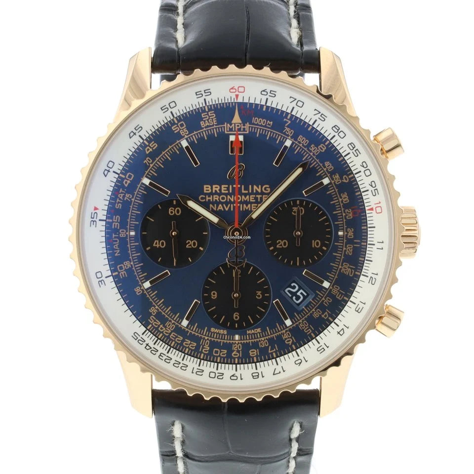 Pre-Owned Breitling Navitimer 1 B01 Chronograph 43mm rose gold Watch