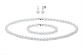 Silver 3 piece pearl set