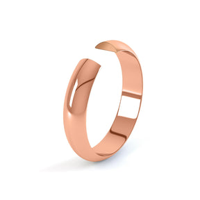 Classic Weight D Shape Wedding Ring Gents