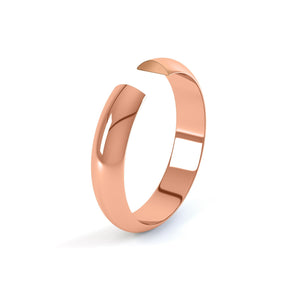 Heavyweight D Shape Wedding Ring Gents