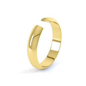 Heavyweight D Shape Wedding Ring Gents