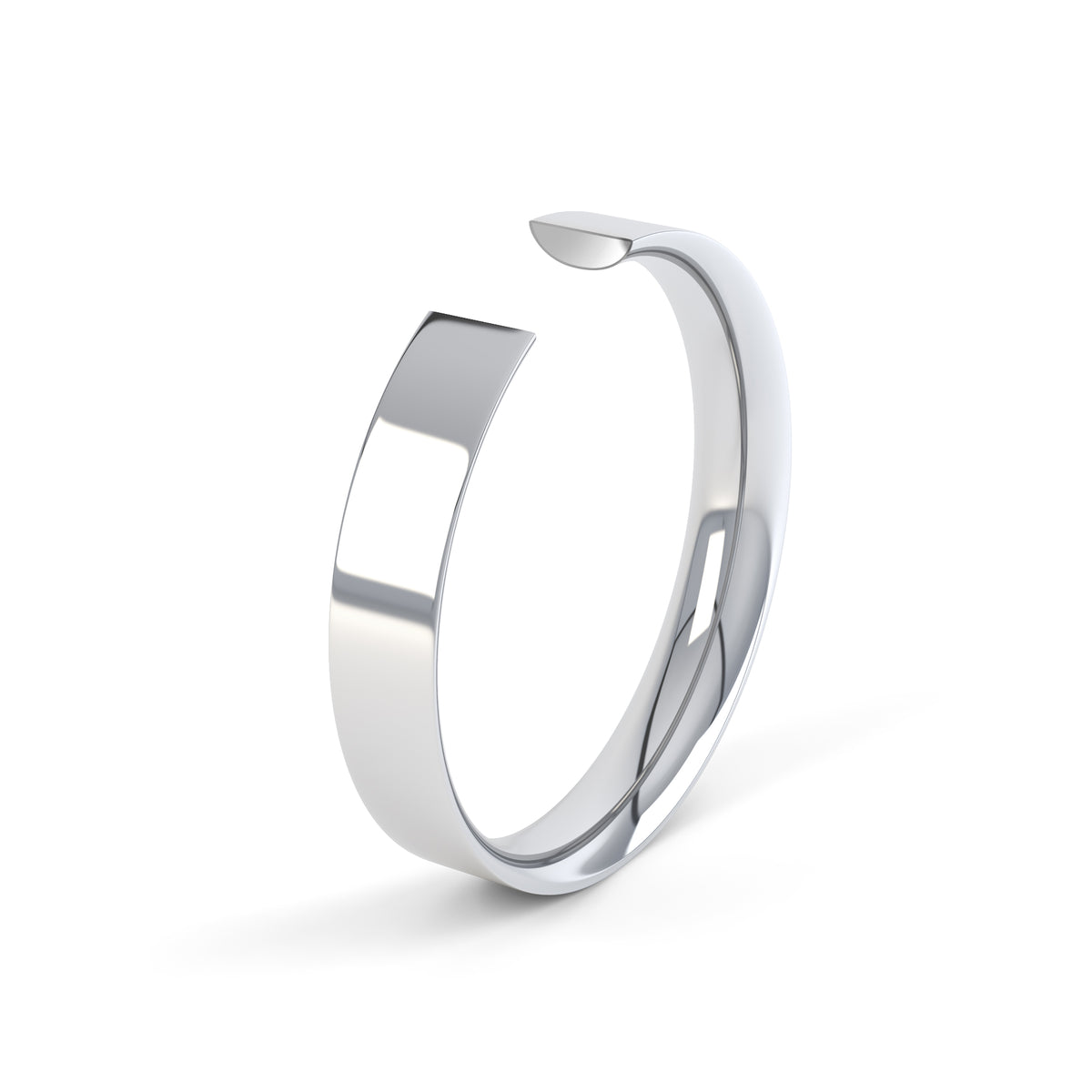 Lightweight Flat Court Wedding Ring Ladies