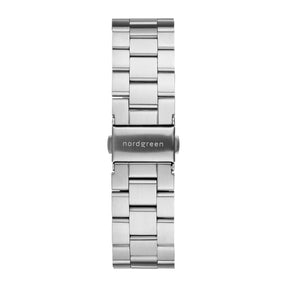 Pioneer 42mm Silver White Dial with Silver 3-Link Watch Strap