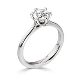 Brilliant round cut 6 claw diamond solitaire ring